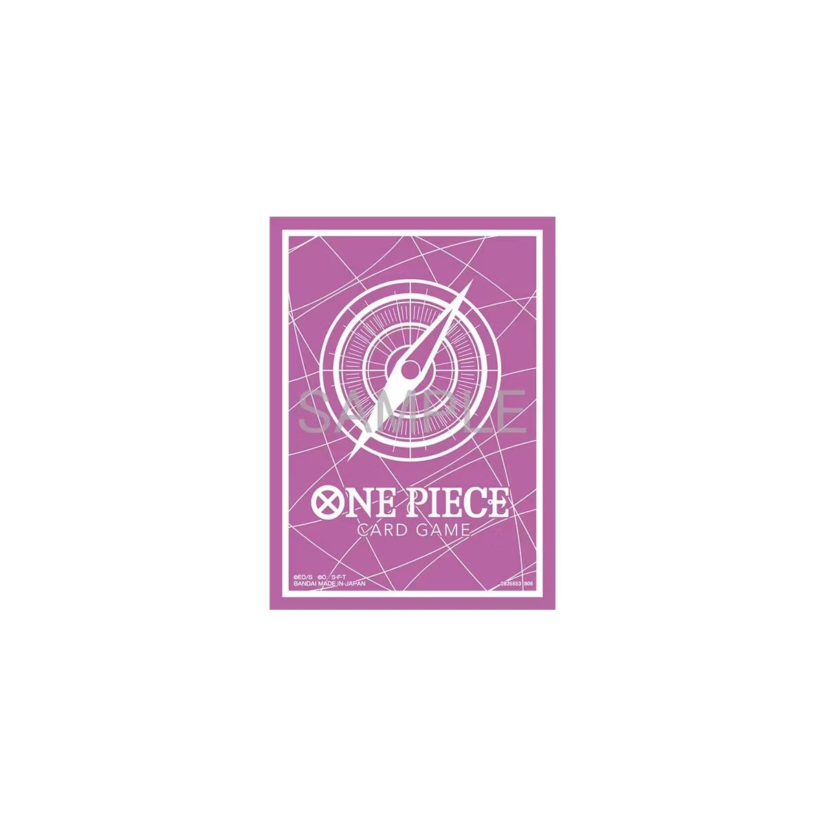 Bandai One Piece Card Game Official Sleeves: Assortment 13 - Standard Card Game Back Purple (70-Pack)