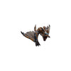 Dragon-like creature figurine on a white background